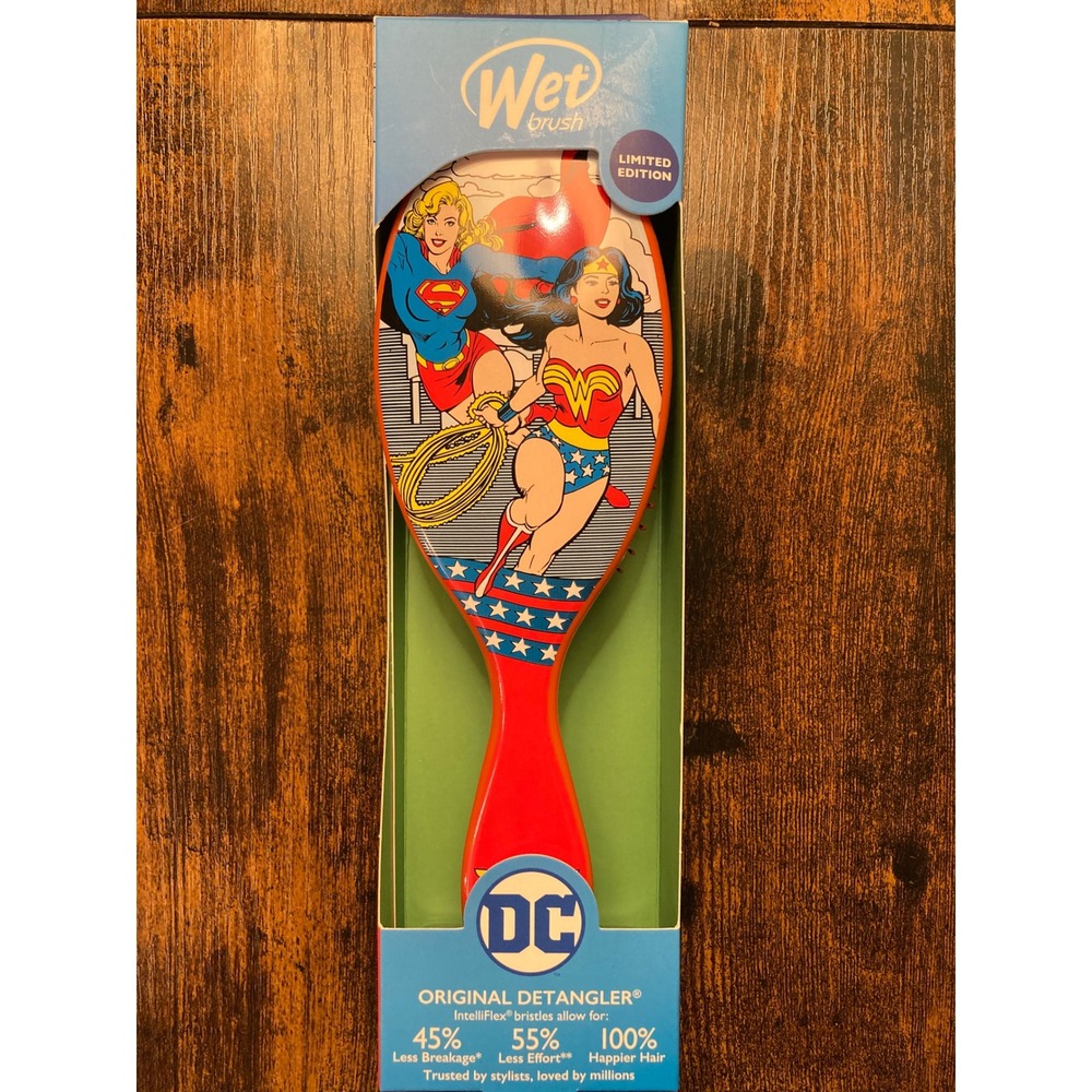 Wet Brush DC Comics Wonder Woman Supergirl Limited Edition Original Detangler